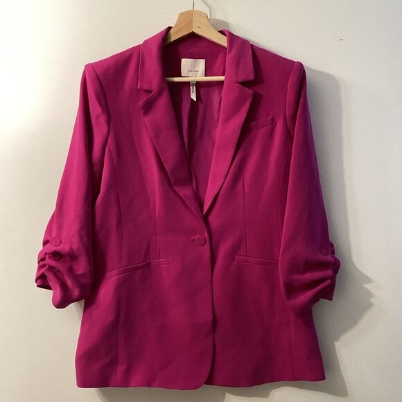 Cinq à Sept Khloe Blazer In Fuchsia Pink - Picture 2 of 16